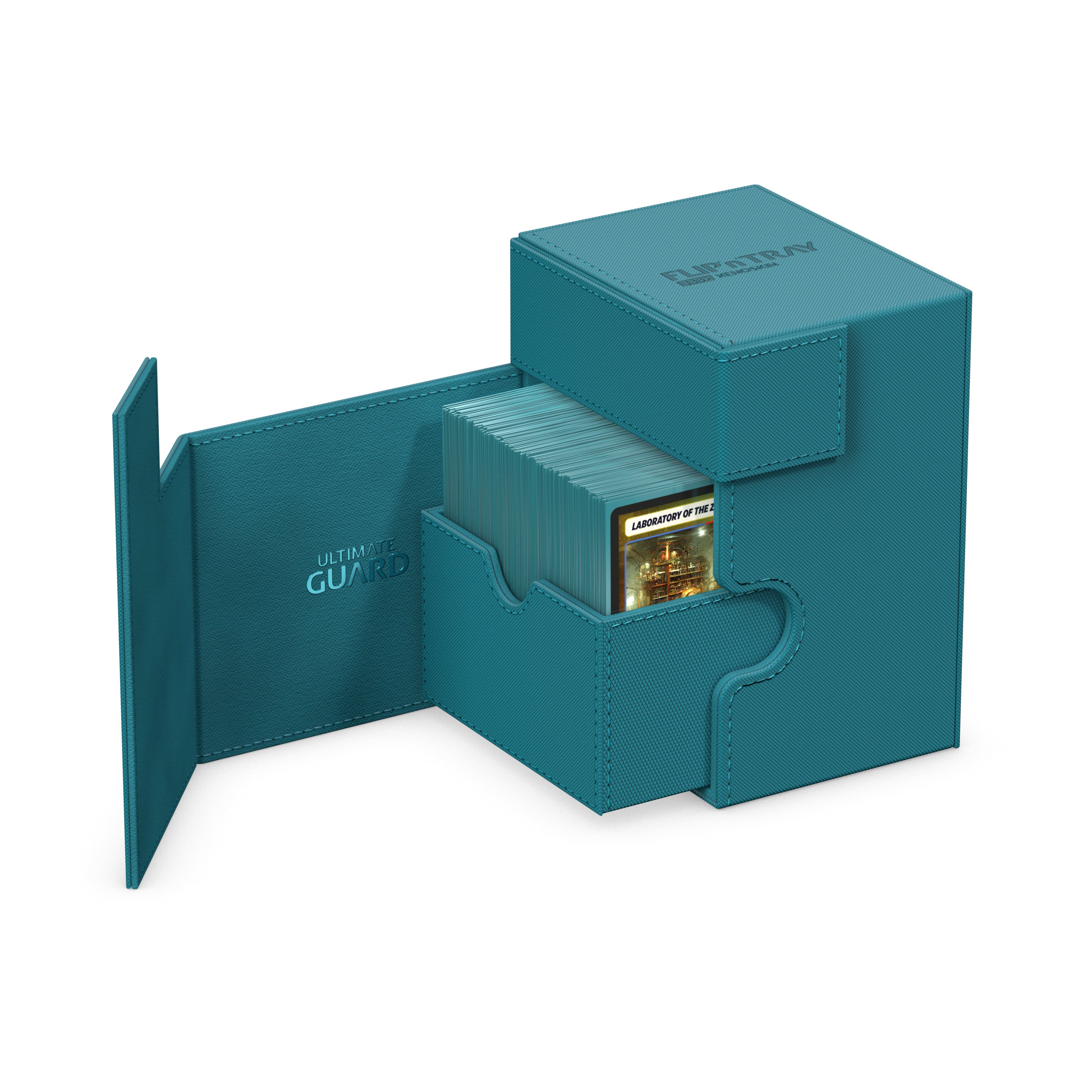 Ultimate Guard: Deck Box – XenoSkin Flip'n'Tray 133+ – Petrol