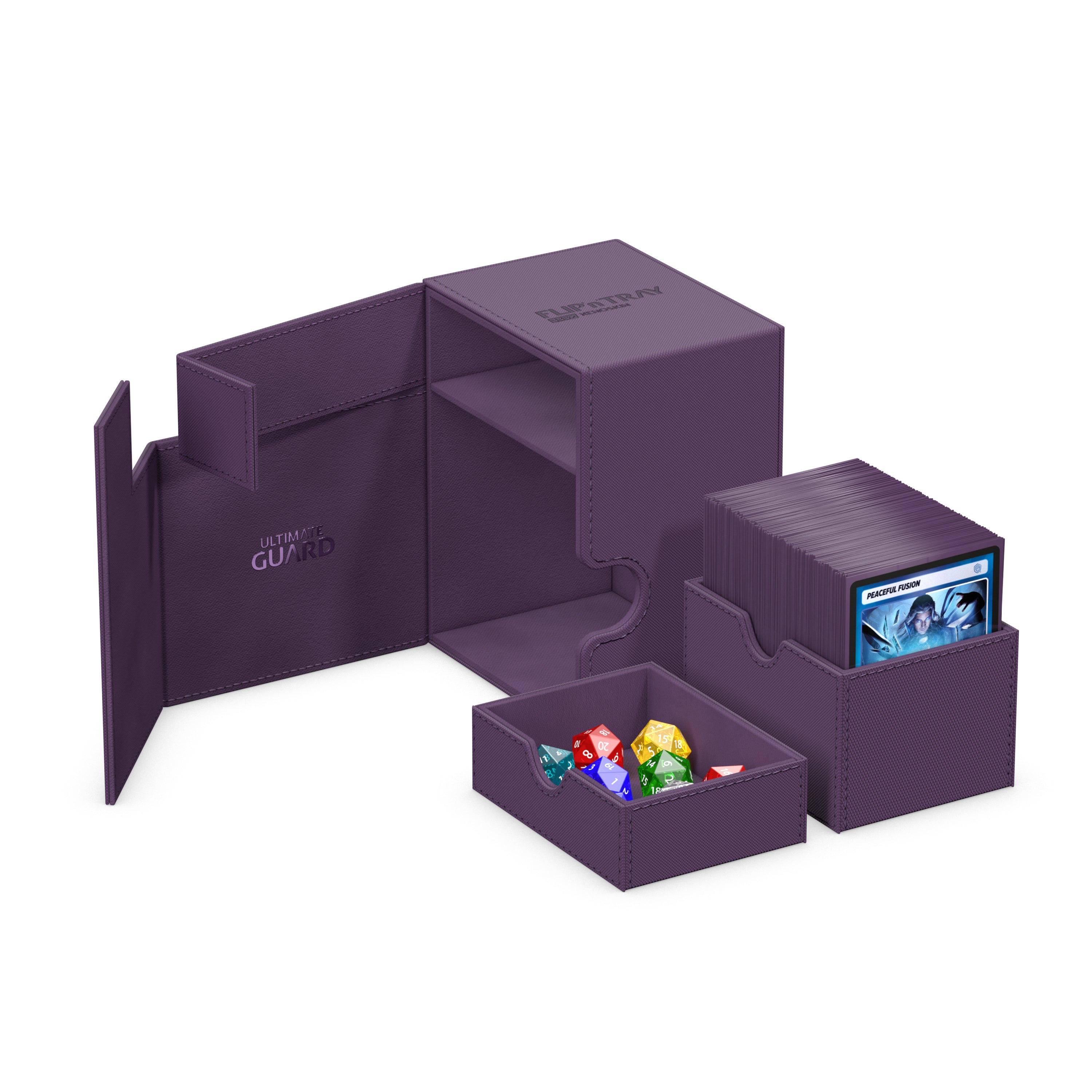 Ultimate Guard: Deck Box – XenoSkin Flip'n'Tray 133+ – Purple