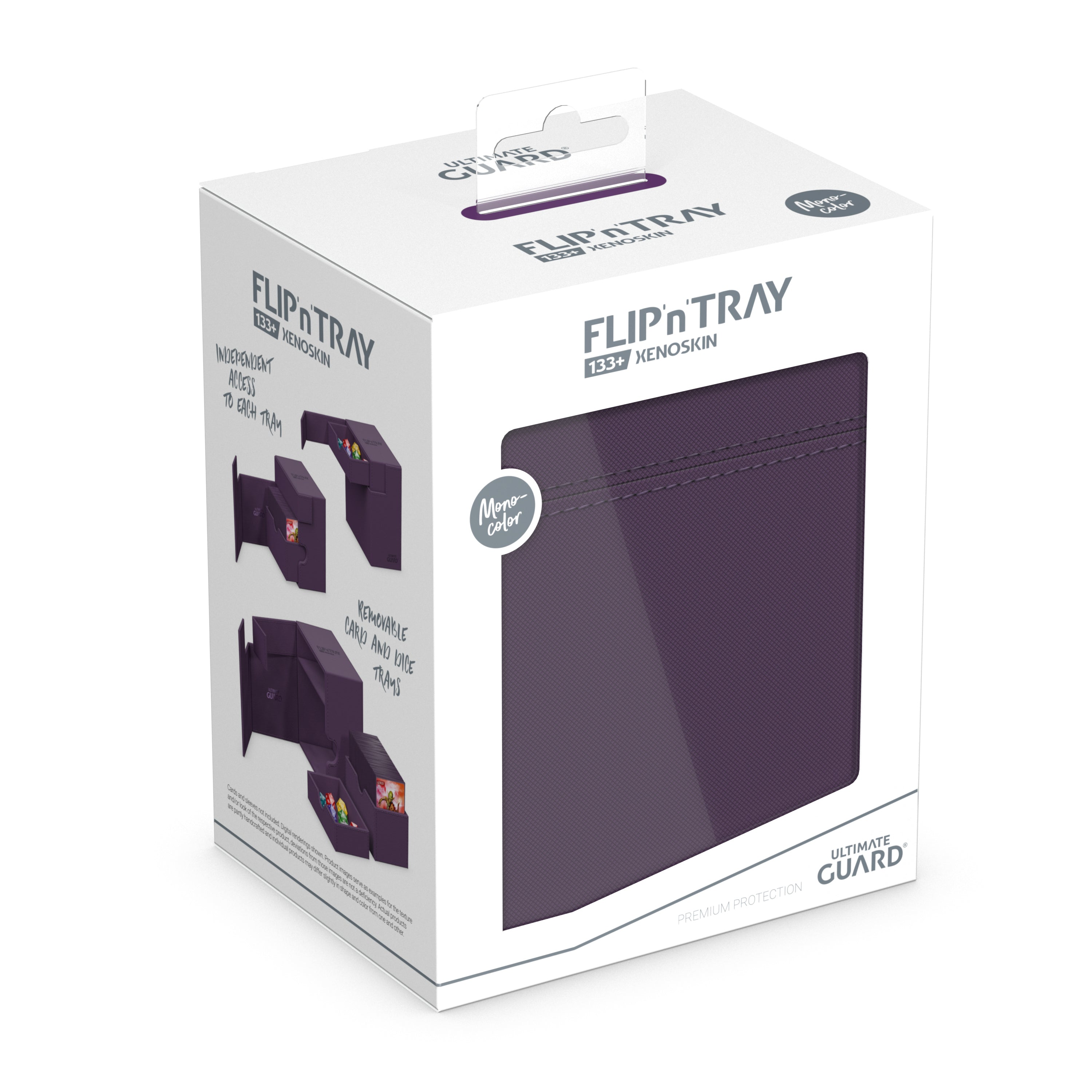 Ultimate Guard: Deck Box – XenoSkin Flip'n'Tray 133+ – Purple