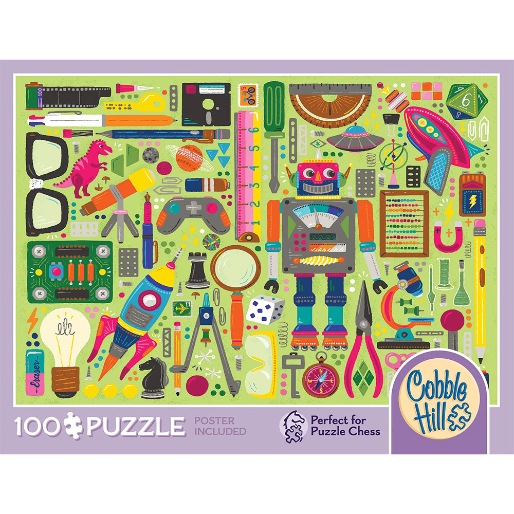 Puzzle - Cobble Hill - Nerdy Junk Drawer - 100pc