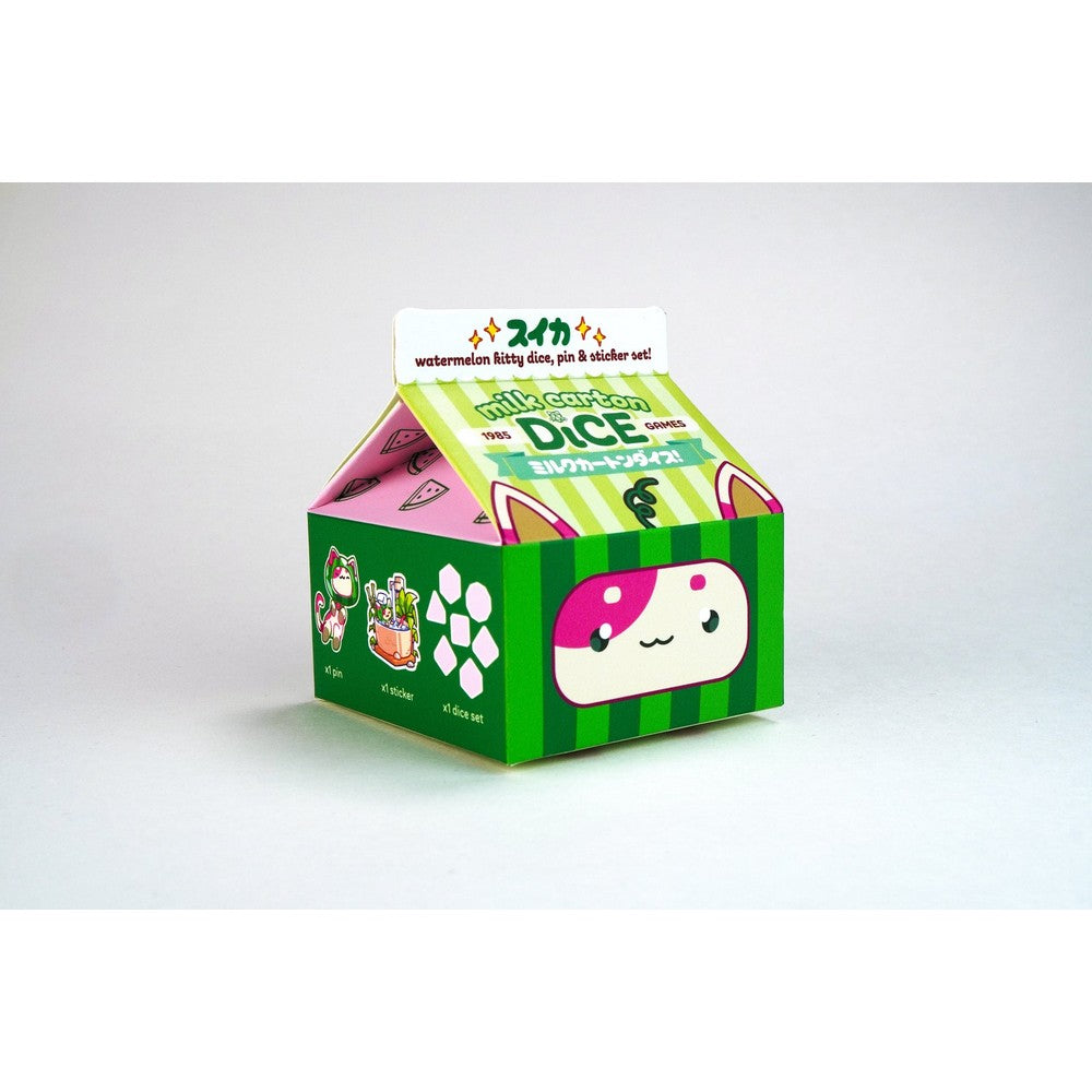 Fruit Meadows - Kawaii Cat Milk Carton-Watermelon