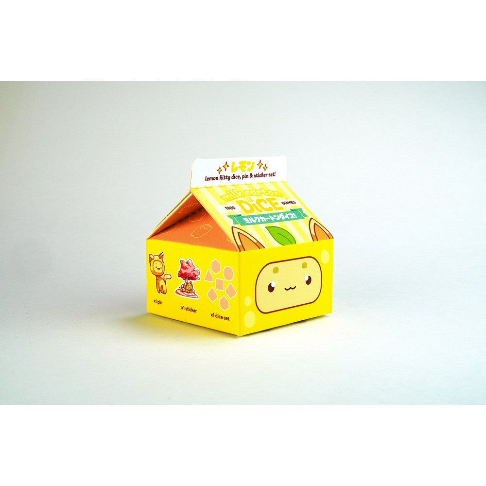 Fruit Meadows - Kawaii Cat Milk Carton-Lemon
