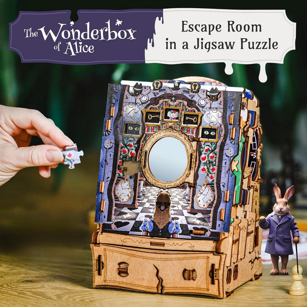 CluePuzzle - The Wonderbox of Alice - Clue box and Jigsaw