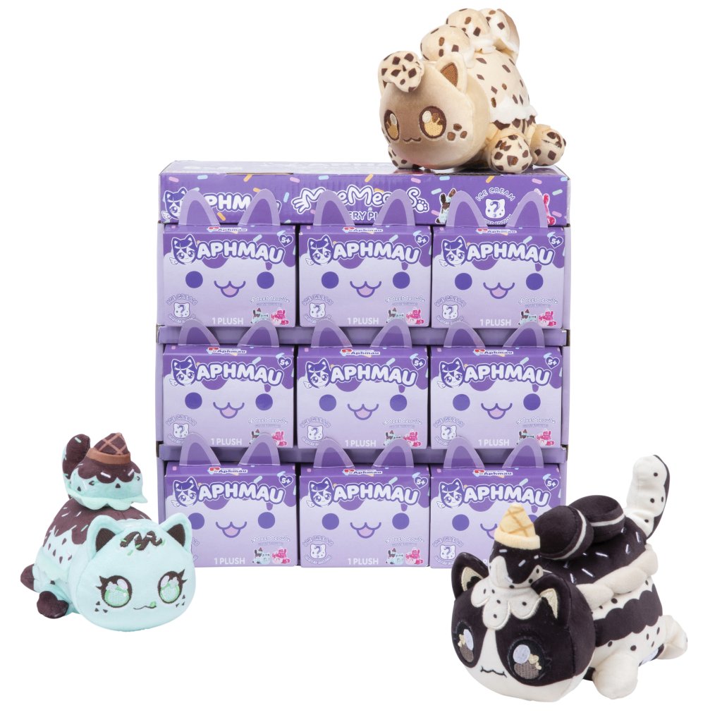 Aphmau 6" Mystery MeeMeows Plush - Ice Cream SEALED CASE