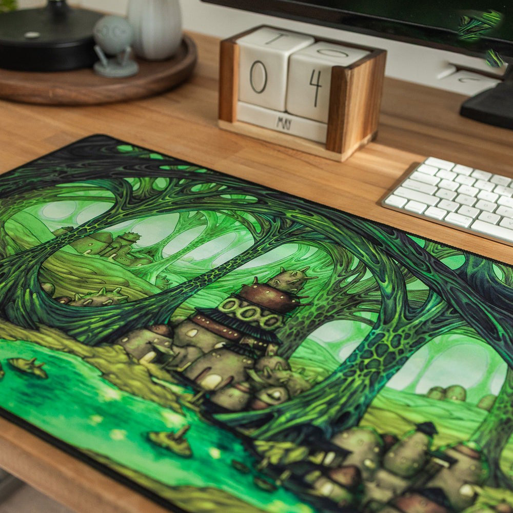 U2 Curator -  Arcane Landscapes - The Caverns Desk Mat