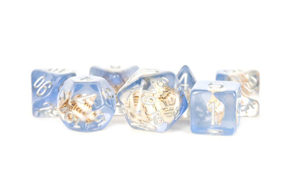 Fanroll: 16mm Resin Polyhedral Dice Set: Sea Conch
