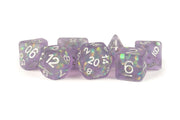 Fanroll: 16mm Resin Polyhedral Dice Set: Icy Opal Purple