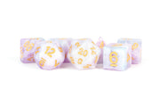 Fanroll: 16mm Resin Polyhedral Dice Set: Lavender
