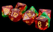 Fanroll: 16mm Resin Polyhedral Dice Set: Watermelon