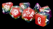 Fanroll: 16mm Resin Polyhedral Dice Set: Rainbow