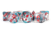 Fanroll: 16mm Resin Polyhedral Dice Set: Unicorn Battle Wounds