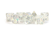 Fanroll: 16mm Resin Poly Dice Set: Rainbow Frost