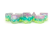Fanroll: 16mm Resin Poly Dice Set: Layered Stardust Radiance