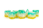 Fanroll: 16mm Resin Poly Dice Set: Layered Stardust Tropics