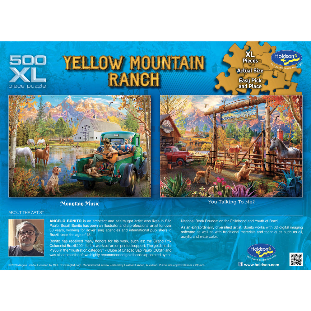 Puzzle - Holdson - Yellow Mountain Ranch - 500XLpc Puzzle - Mountain Music