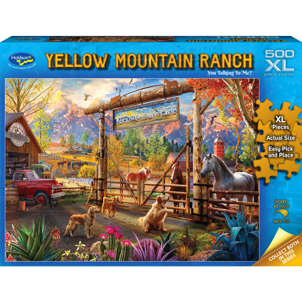 Puzzle - Holdson - Yellow Mountain Ranch - 500XLpc Puzzle - You Talking To Me?