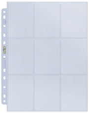 Ultra Pro: UP81442 9-Pocket Silver Series Page for Standard Size Cards