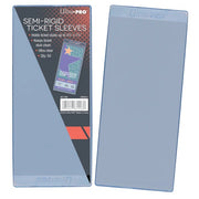 Ultra Pro: UP81496 Semi Rigid 3-1/2" X 7-1/4" Ticket Sleeves - 50ct