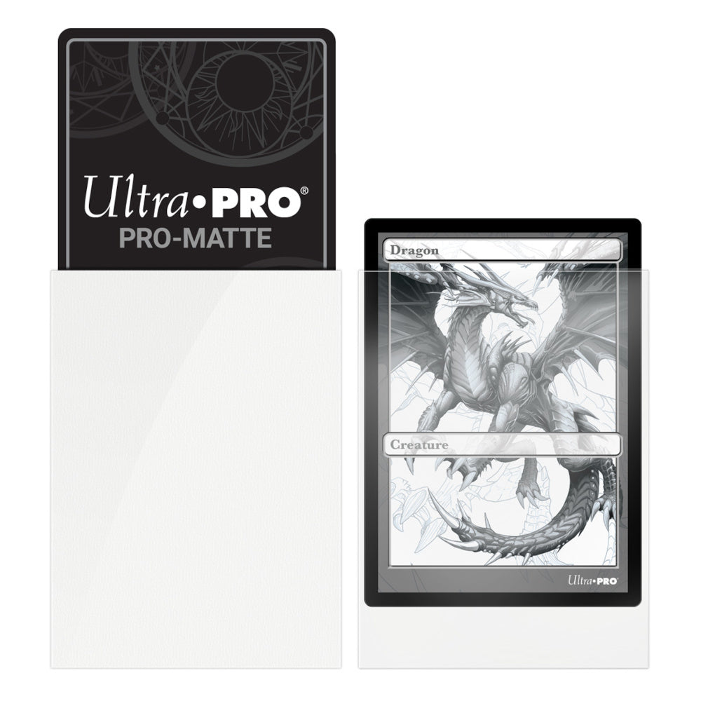 Ultra Pro: UP82651 PRO-Matte 50ct Standard Deck Protector sleeves: White
