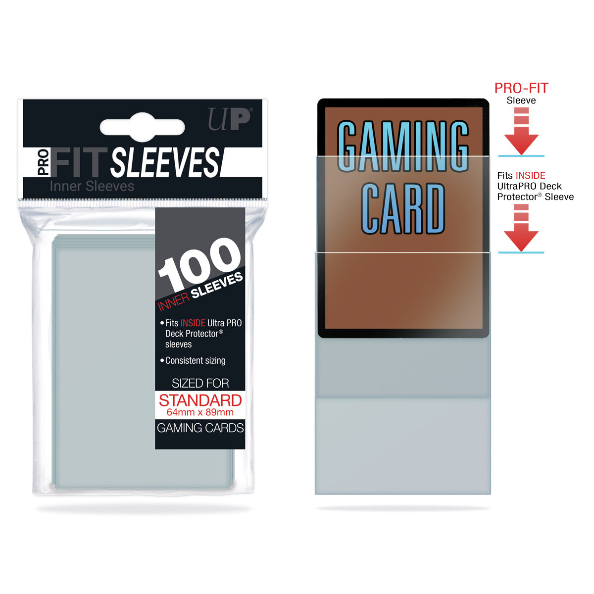 Ultra Pro: UP82712 PRO-Fit Standard Size Deck Protectors 100ct