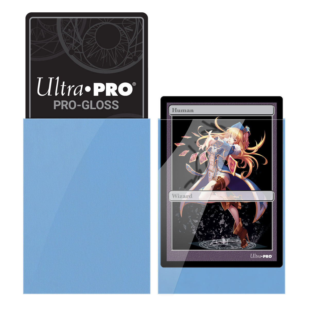 Ultra Pro: UP82972 PRO-Gloss 60ct Small Deck Protector sleeves: Light Blue