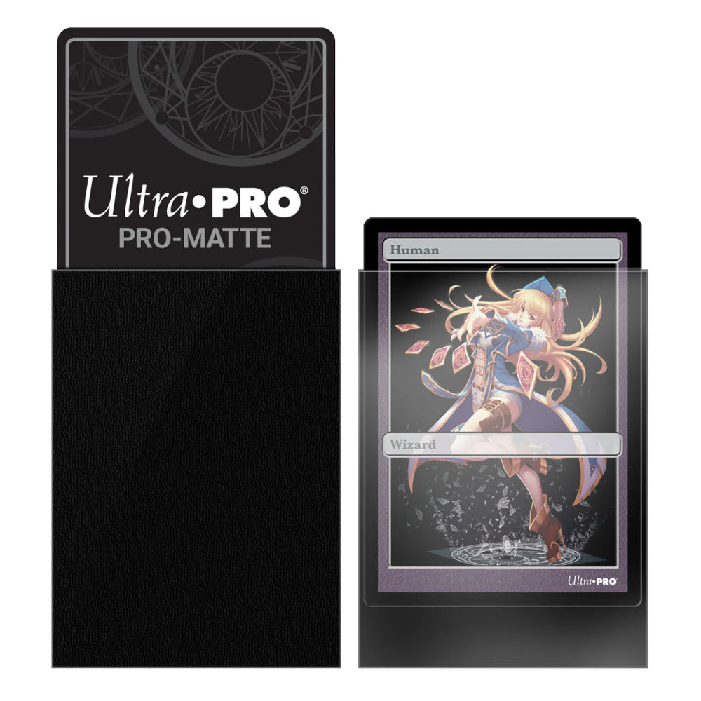 Ultra Pro: UP84021 PRO-Matte 60ct Small Deck Protector sleeves: Black