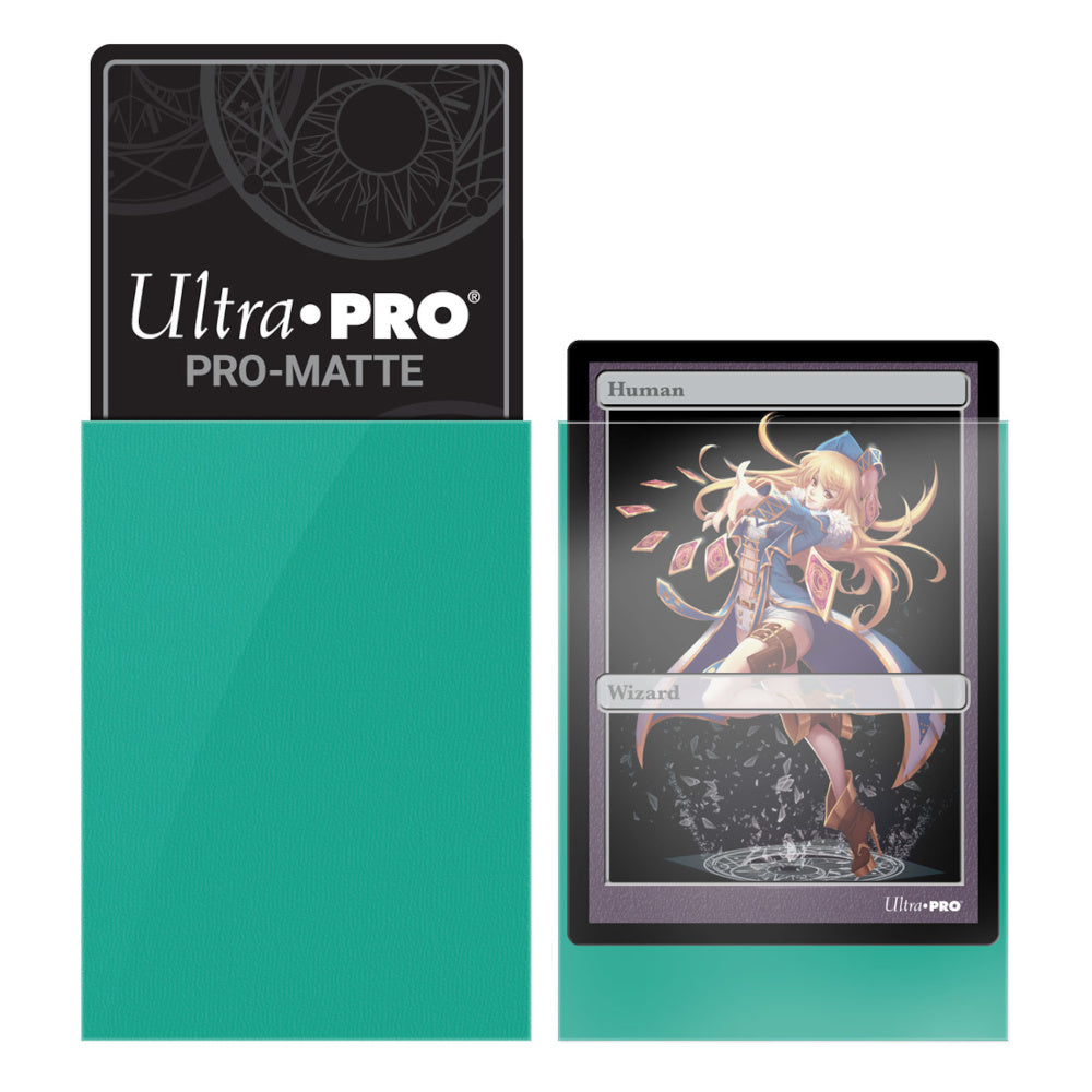 Ultra Pro: UP84152 PRO-Matte 60ct Small Deck Protector sleeves: Aqua