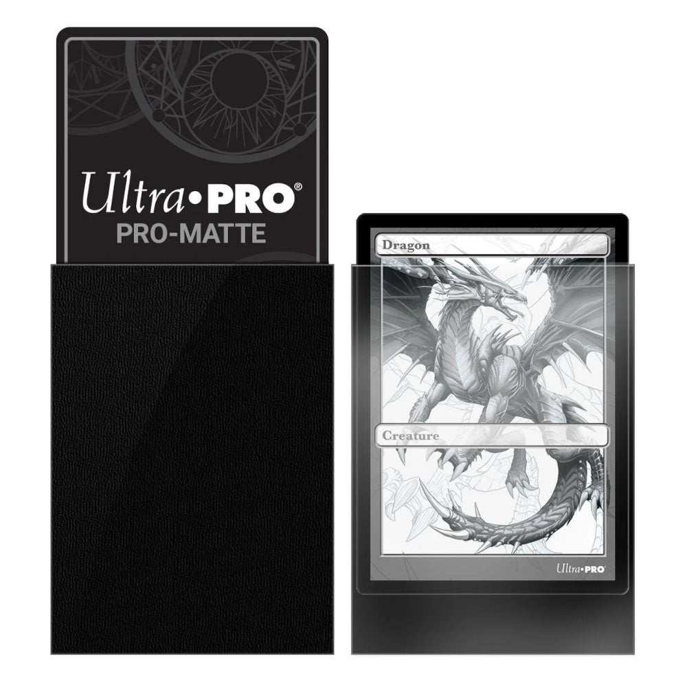 Ultra Pro: UP82728 PRO-Matte 50ct Standard Deck Protector sleeves: Black
