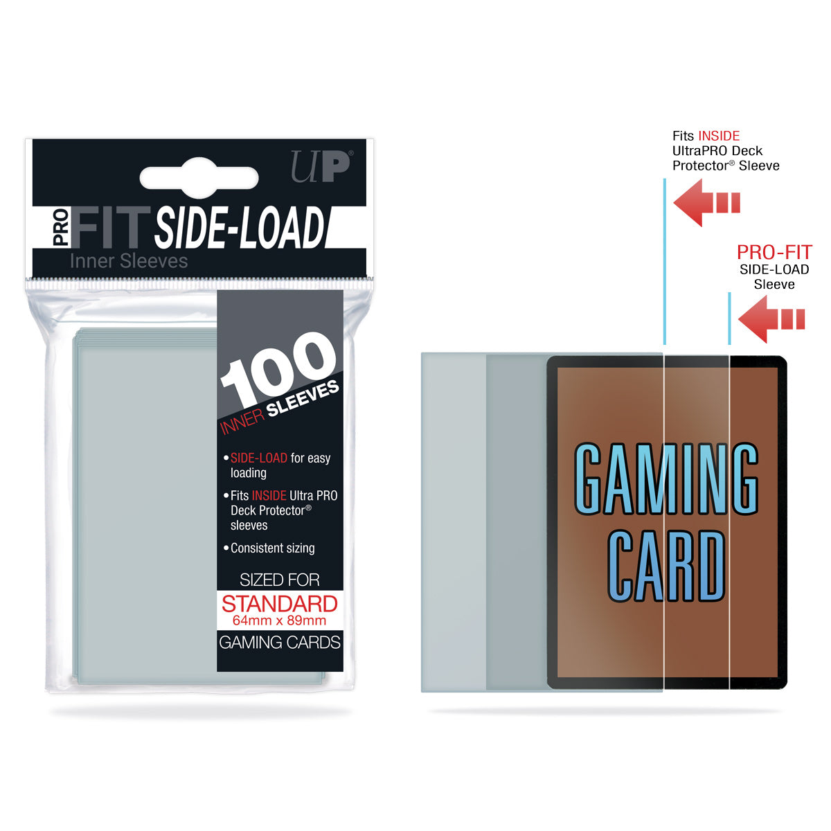 Ultra Pro: UP84649 PRO-Fit Standard Side Load Deck Protectors 100ct