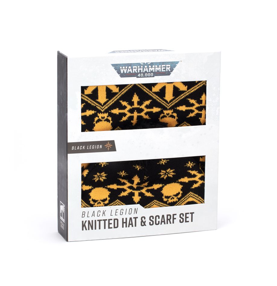 Warhammer 40000: Black Legion Hat & Scarf in Gift Box