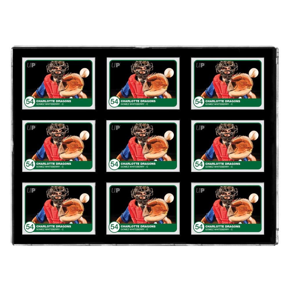 Ultra Pro: UP15299 35PT 9-Card Black Border UV ONE-TOUCH Magnetic Holder
