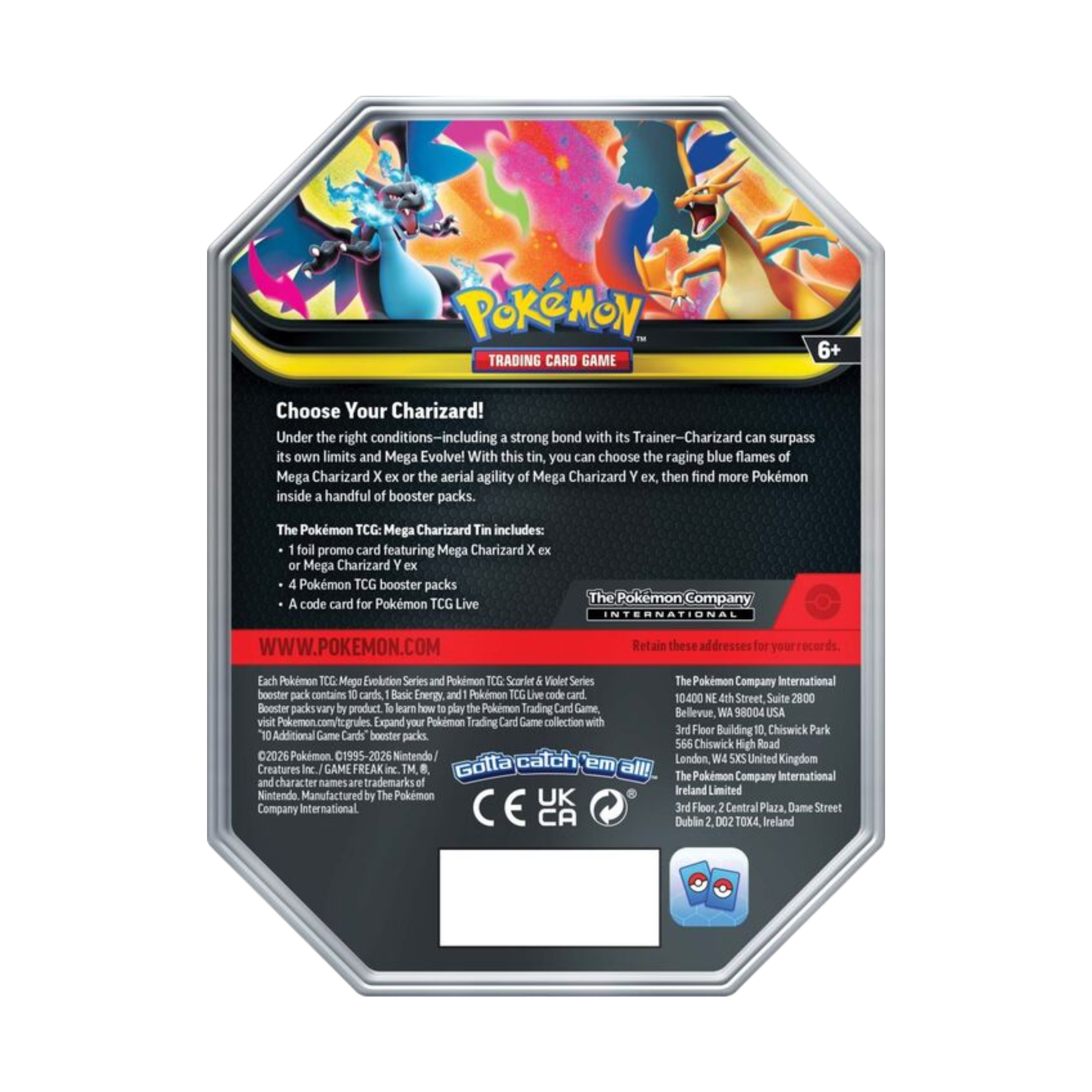 Pokemon TCG: Mega Evolution - Mega Charizard Tin