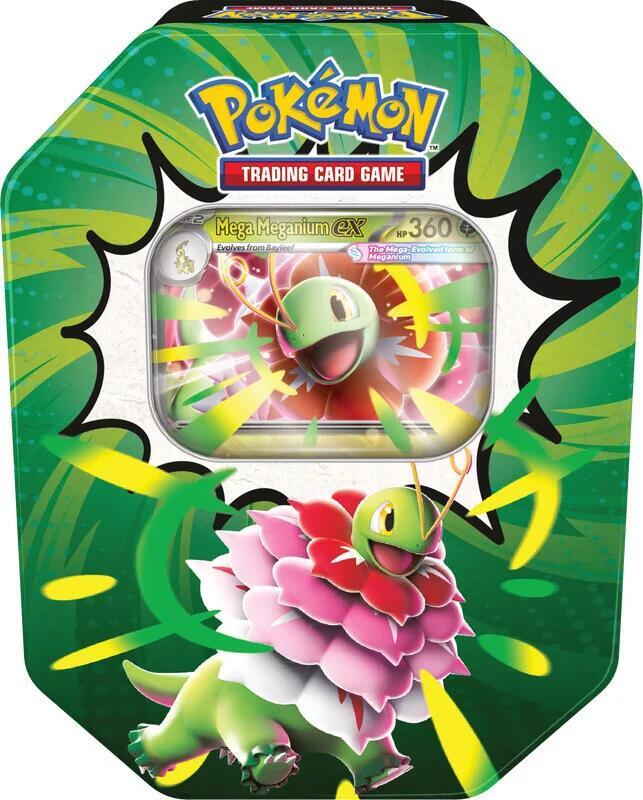 Pokémon TCG Ascended Heroes Mega Meganium ex sealed tin