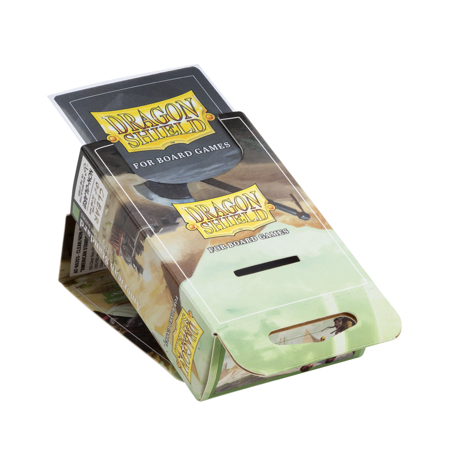 Dragon Shield: Board Game Sleeves – Clear Non-Glare – American Standard