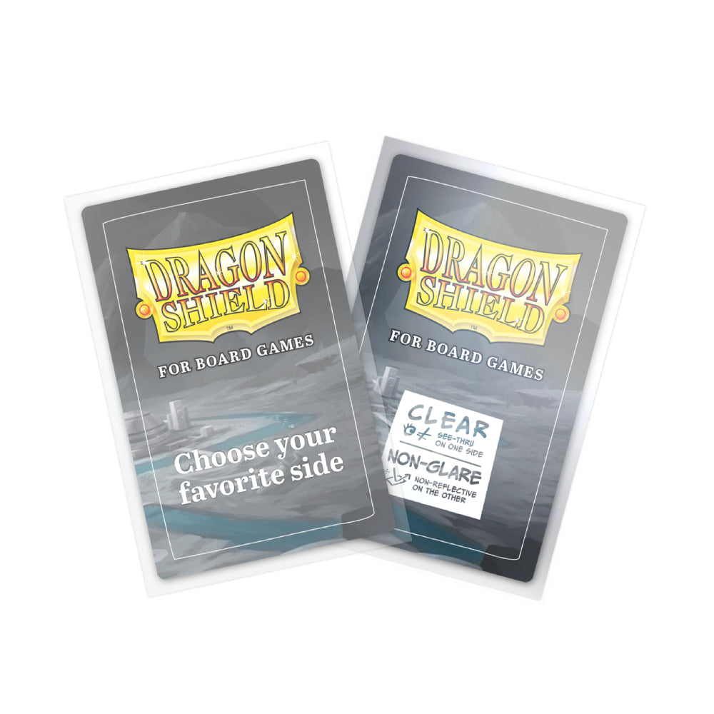 Dragon Shield: Board Game Sleeves – Clear Non-Glare – American Standard