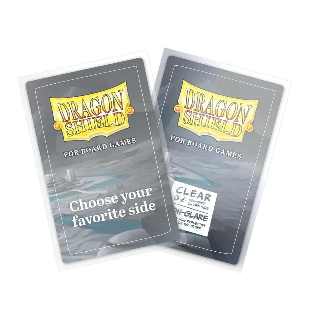 Dragon Shield: Board Game Sleeves – Clear Non-Glare – Extra Large