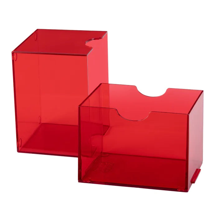 Dragon Shield: Deck Box – Strongbox – Clear: Red
