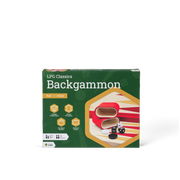 LPG Classics Leather Backgammon Set - Red