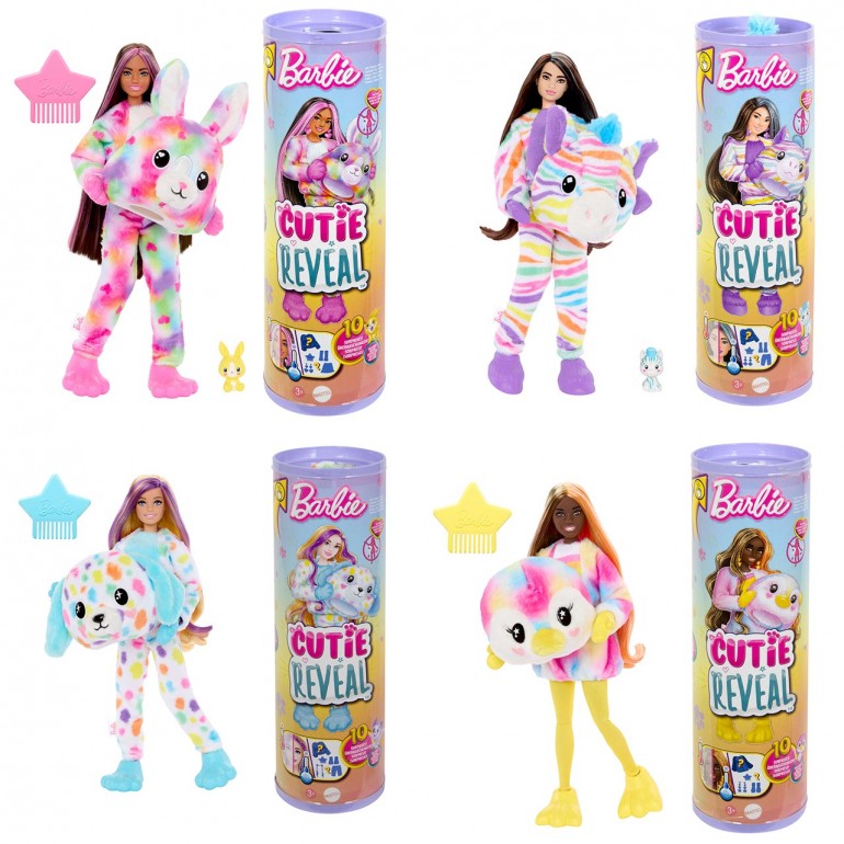 Barbie - Reveal - Cutie Reveal Barbie Color Dreams Series Assortment (4)