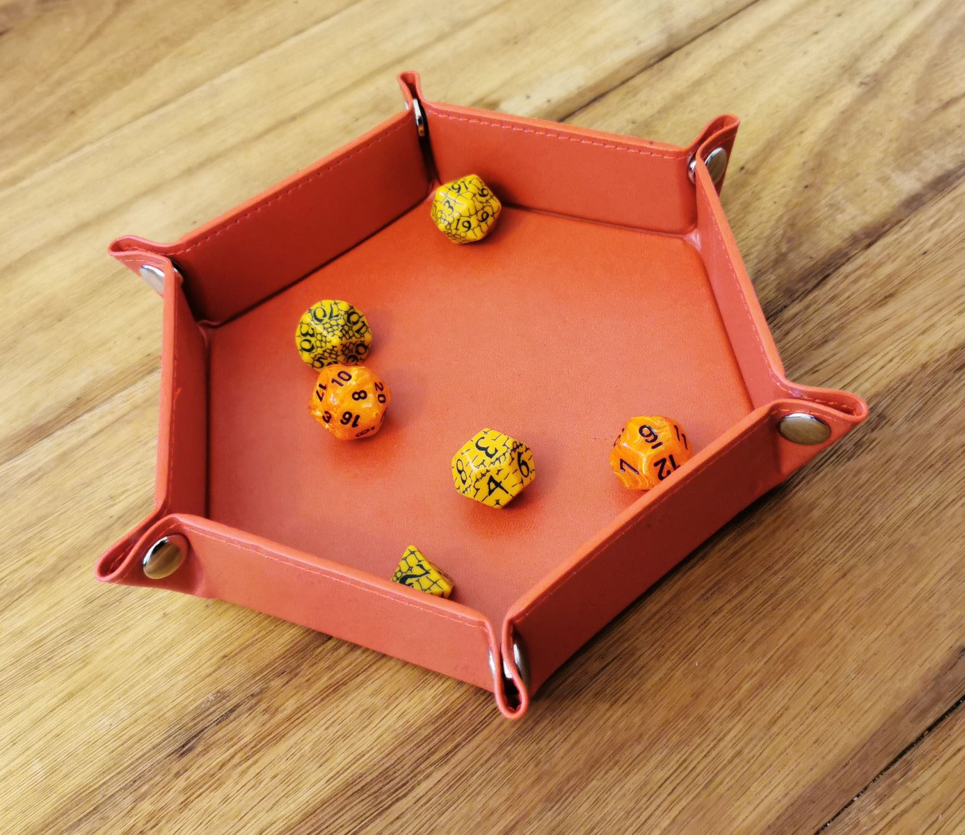 LPG Essentials Hex Dice Tray 6" Red