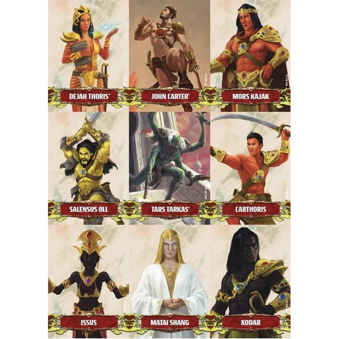 John Carter of Mars RPG - Character and Token Card Deck