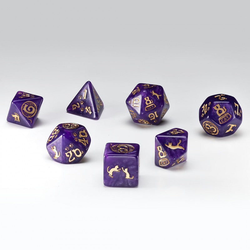 Q Workshop - Cats Dice Set - Purrito Dice Set 7