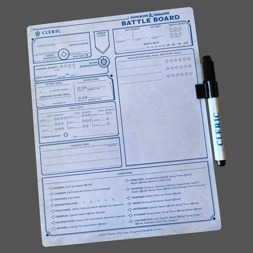 Beadle & Grimm's D&D Battle Board: Cleric