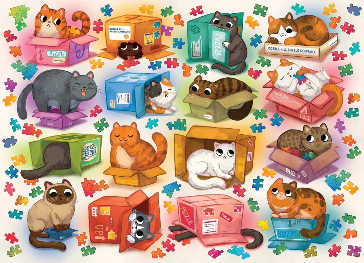 Puzzle - Cobble Hill - Cats vs Puzzles 1000Pc