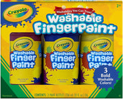 Crayola Washable Fingerpaints, 3 Count
