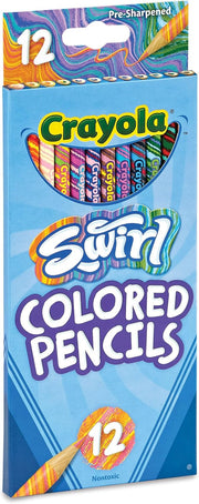 Crayola SWIRL Colored Pencils, 12 Count