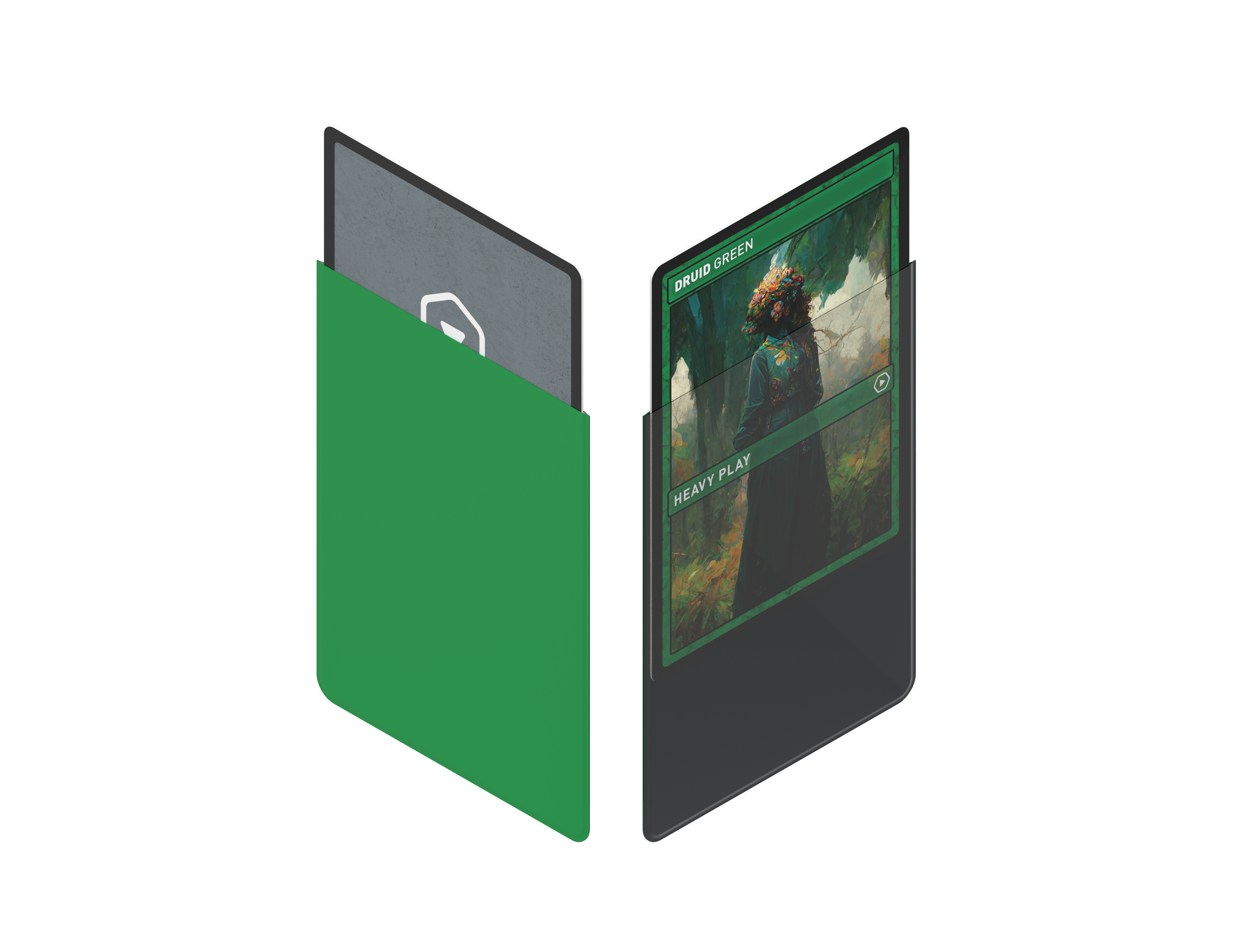 Heavy Play: CURV Sleeves Standard 100 - Druid Green
