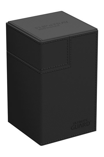 Ultimate Guard: Deck Box – XenoSkin Monocolor Flip'n'Tray 100+ – Black