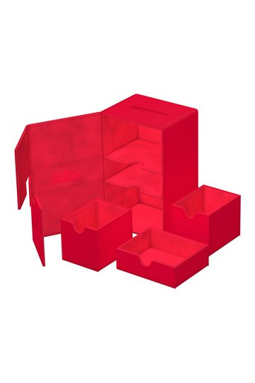 Ultimate Guard: Deck Box – XenoSkin Monocolor Flip'n'Tray 160+ – Red