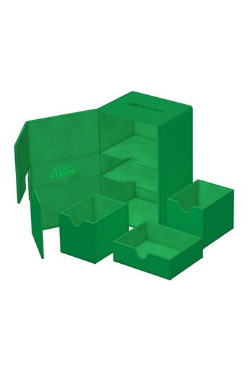Ultimate Guard: Deck Box – XenoSkin Monocolor Flip'n'Tray 160+ – Green